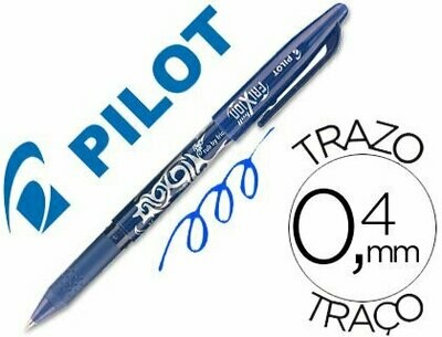 Bolígrafo tinta gel borrable AZUL Frixion Roller Pilot