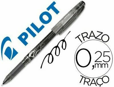Bolígrafo tinta gel borrable NEGRO Frixion de Pilot