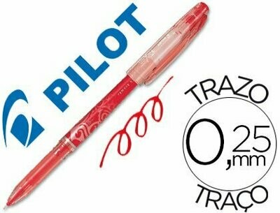 Bolígrafo tinta gel borrable ROJO Frixion de Pilot