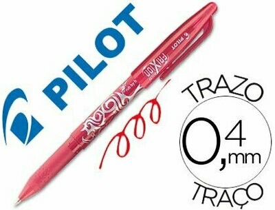 Bolígrafo tinta gel borrable ROJO Frixion Roller Pilot