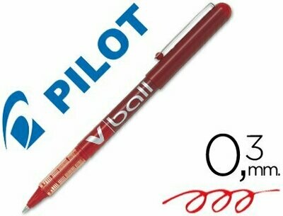 Roller tinta líquida ROJO V-Ball 0,5 de Pilot