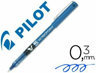 Roller tinta líquida V-5 AZUL punta de aguja de Pilot