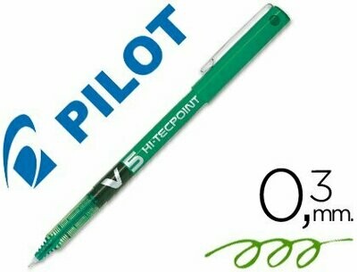Roller tinta líquida VERDE V-5 punta de aguja de Pilot