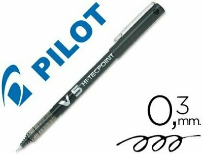 Roller tinta líquida NEGRO V-5 punta de aguja de Pilot
