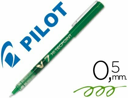 Roller tinta líquida VERDE V-7 punta de aguja de Pilot