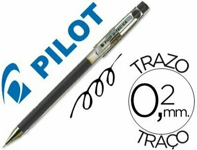Bolígrafo tinta gel NEGRO G-TEC-C4 de Pilot