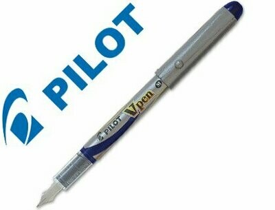 Pluma desechable AZUL V-Pen Silver de Pilot