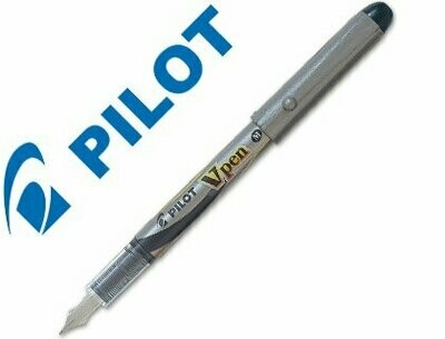 Pluma desechable NEGRO V-Pen Silver de Pilot