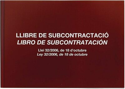 Libro SUBCONTRATACIÓN catalán Fº apaisado Miquelrius