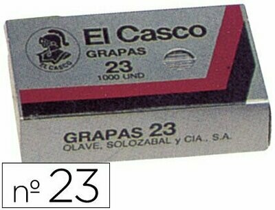 Grapas galvanizadas nº 23 de El Casco