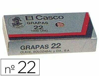 Grapas galvanizadas nº 22 de El Casco