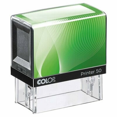 Sello VERDE (7 líneas / 30x69 mm) Printer Line 50 Colop