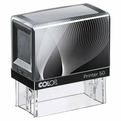 Sello NEGRO (7 líneas / 30x69 mm) Printer Line 50 Colop