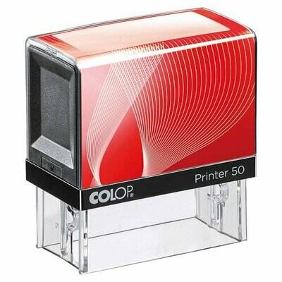 Sello ROJO (7 líneas / 30x69 mm) Printer Line 50 Colop