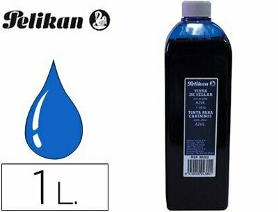 Tinta para entintar tampón AZUL (1000 ml) de Pelikan