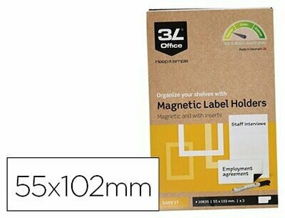 Identificador magnético (55x102 mm) de 3L Office