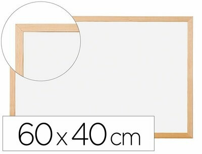 Pizarra blanca melamina (60x40 cm) de Q-Connect