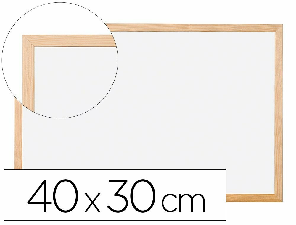 Pizarra blanca melamina (40x30 cm) de Q-Connect