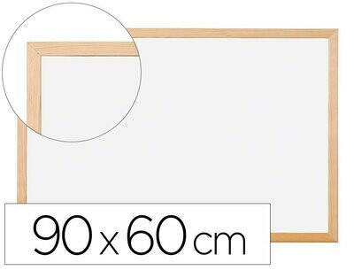 Pizarra blanca melamina (90x60 cm) de Q-Connect