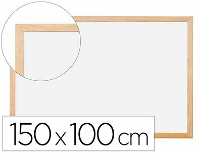 Pizarra blanca laminada (150x100 cm) de Q-Connect
