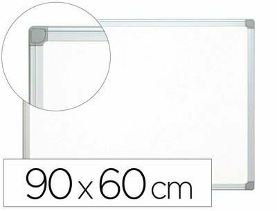 Pizarra blanca lacada magnética (90x60 cm) de Q-Connect