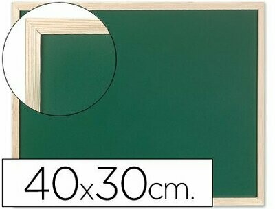 Pizarra verde lacada (40x30 cm) sin repisa de Q-Connect