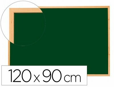 Pizarra verde lacada (120x90 cm) sin repisa Q-Connect