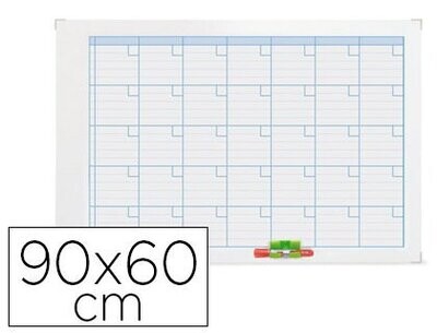 Planning lacado magnético mensual (90x60 cm) de Nobo
