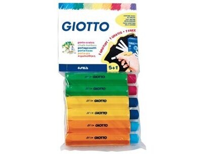 Portatizas plástico de Giotto (blister 5+1 gratis)