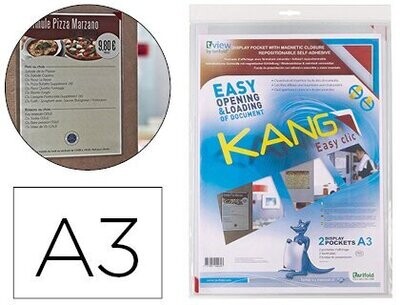 Fundas adhesivas A3 Kang Easy Clic de Tarifold