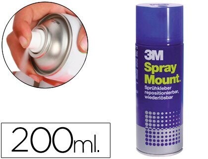Pegamento en spray (200 ml) reposicionable Mount de 3M