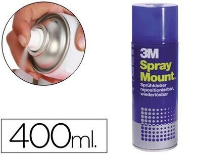 Pegamento en spray (400 ml) reposicionable Mount de 3M