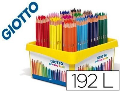 Lápices (12 coloresx16 lápices) Stilnovo School Giotto