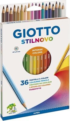 Lápices hexagonales (36 colores) Stilnovo de Giotto