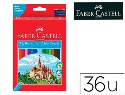 Lápices hexagonales (36 colores) de Faber-Castell
