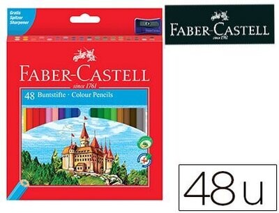 Lápices hexagonales (48 colores) de Faber-Castell