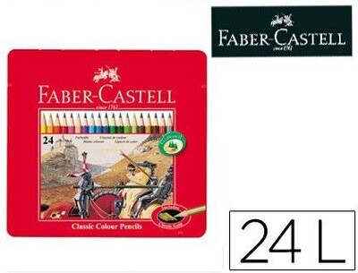 Lápices hexagonales (24 colores) de Faber-Castell