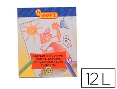 Lapices de cera hexagonal (12 colores) de Jovi