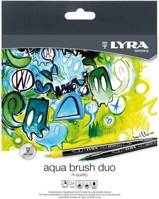 Rotulador acuarelable (24 colores) Aqua Brush Duo Lyra