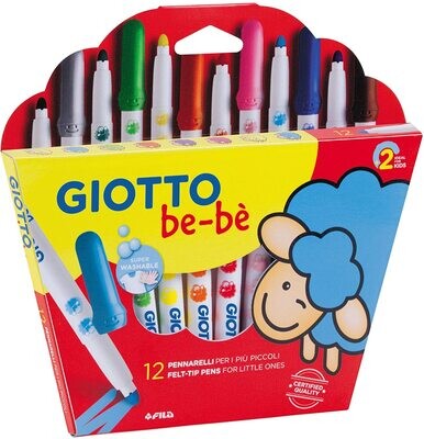 Rotulador escolar (caja 12 colores) Super Be-Bè Giotto