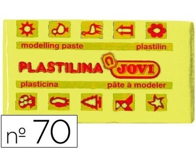 Plastilina pequeña (50 gr) AMARILLO CLARO de Jovi