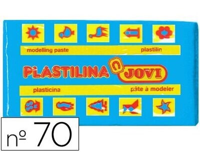 Plastilina pequeña (50 gr) AZUL CLARO de Jovi