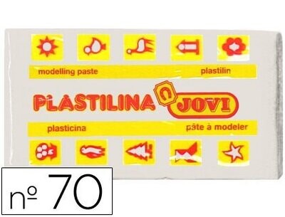 Plastilina pequeña (50 gr) BLANCO de Jovi