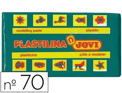 Plastilina pequeña (50 gr) VERDE OSCURO de Jovi