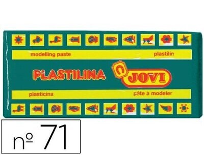 Plastilina mediana (150 gr) VERDE OSCURO de Jovi