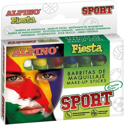 Maquillaje facial (6 barras) multicolor Sport de Alpino