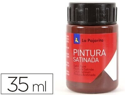 Pintura látex CASTAÑA (35 ml) L-32 de La Pajarita