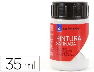 Pintura látex GRIS PLATA (35 ml) L-19 de La Pajarita
