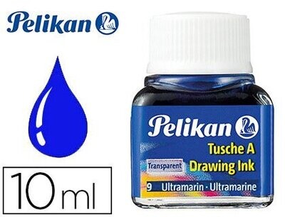 Tinta china (10 ml) AZUL ULTRAMAR 523-9 de Pelikan