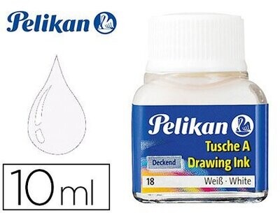 Tinta china (10 ml) BLANCO 523-18 de Pelikan